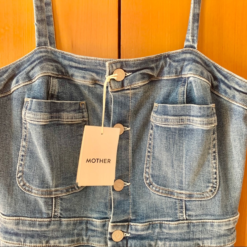 SOLD: Mother To The Point Denim Dress - Blue, L - Picture 3 of 9